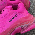 Balenciaga Triple S PLUM red