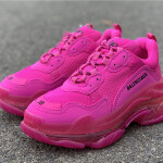 Balenciaga Triple S PLUM red