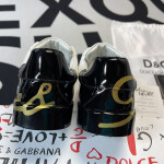 Dolce & Gabbana Portofino Sneaker White Black Gold