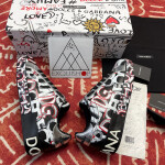 Dolce & Gabbana Portofino Sneaker Black Silver