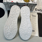 Dolce & Gabbana Portofino Sneaker White Black Gold