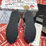 Dolce & Gabbana Portofino Sneaker Black Silver