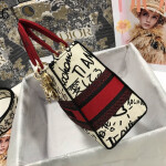 Dior white and red black