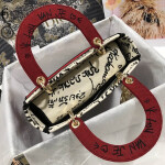 Dior white and red black