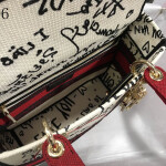 Dior white and red black