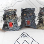 Gucci Rhyton Triple Tiger Print Sneakers