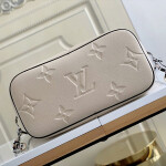 Louis Vuitton Neverfull MM Monogram Empreinte Leather Bag Creme