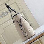 Louis Vuitton Neverfull MM Monogram Empreinte Leather Bag Creme